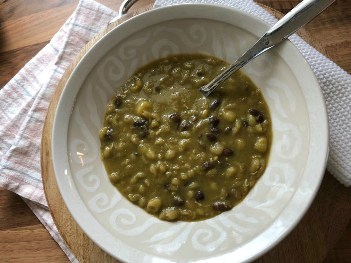 hernekeitto härkäpavuilla